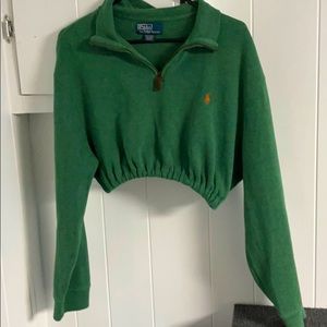 Vintage upcycled polo Ralph Lauren quarter zip